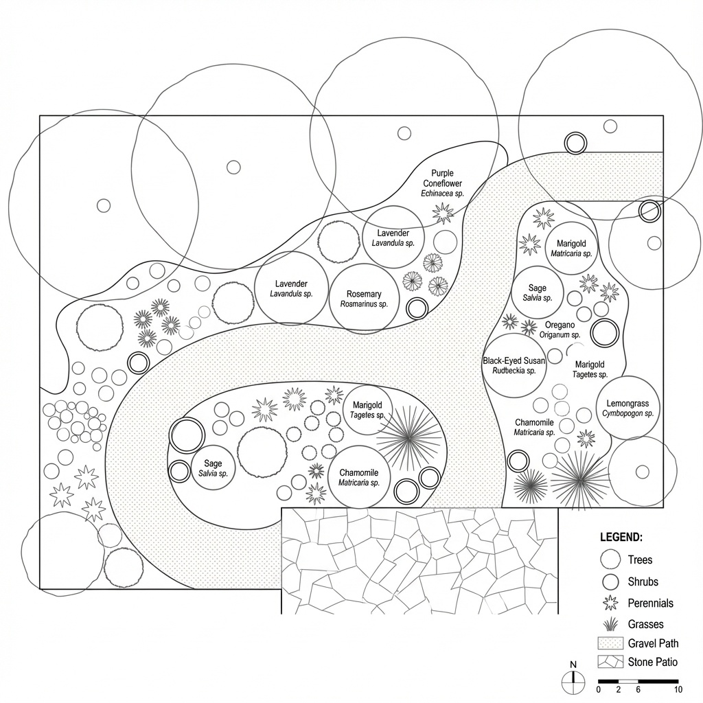 Technical planting plan